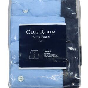 Club Room 4-Pack Woven Boxers 100% Cotton Men's Underwear NIP - Pick Size